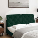 gavlpude 140 cm velour mørkegrøn