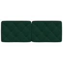 gavlpude 140 cm velour mørkegrøn