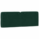 gavlpude 140 cm velour mørkegrøn