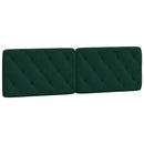 gavlpude 160 cm velour mørkegrøn