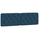 gavlpude 160 cm velour blå