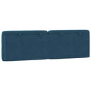 gavlpude 160 cm velour blå