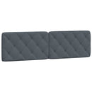 gavlpude 180 cm velour mørkegrå