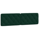 gavlpude 180 cm velour mørkegrøn