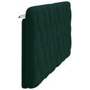 gavlpude 180 cm velour mørkegrøn