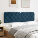 gavlpude 180 cm velour blå