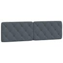 gavlpude 183 cm velour mørkegrå