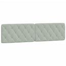 gavlpude 200 cm velour lysegrå
