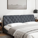 gavlpude 200 cm velour mørkegrå