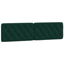 gavlpude 200 cm velour mørkegrøn