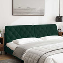 gavlpude 200 cm velour mørkegrøn