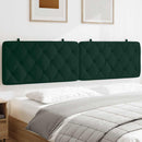 gavlpude 200 cm velour mørkegrøn
