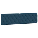 gavlpude 200 cm velour blå