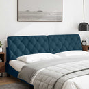 gavlpude 200 cm velour blå