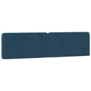 gavlpude 200 cm velour blå