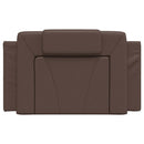 gavlpude Viana 80 cm kunstlæder brun