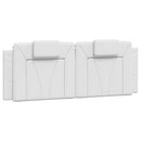 gavlpude Viana 120 cm kunstlæder hvid
