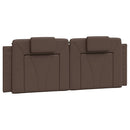 gavlpude Viana 120 cm kunstlæder brun