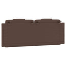 gavlpude Viana 120 cm kunstlæder brun