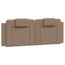 gavlpude Viana 120 cm kunstlæder cappuccinofarvet