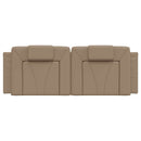 gavlpude Viana 120 cm kunstlæder cappuccinofarvet
