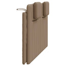 gavlpude Viana 120 cm kunstlæder cappuccinofarvet