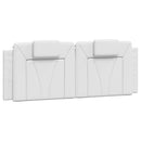 gavlpude Viana 140 cm kunstlæder hvid