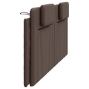 gavlpude Viana 200 cm kunstlæder brun