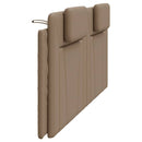 gavlpude Viana 200 cm kunstlæder cappuccinofarvet