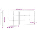 gavlpude Zadar 120 cm kunstlæder sort