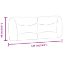 gavlpude Hvar 137 cm kunstlæder hvid