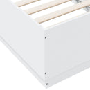 sengeramme 90x190 cm konstrueret træ hvid