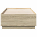 sengeramme 90x190 cm konstrueret træ sonoma-eg