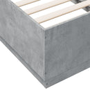 sengeramme 90x190 cm konstrueret træ betongrå