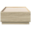 sengeramme 75x190 cm konstrueret træ sonoma-eg