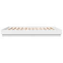 sengeramme med LED-lys 200x200 cm hvid
