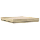 sengeramme med LED-lys 180x200 cm sonoma-eg