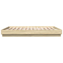 sengeramme med LED-lys 180x200 cm sonoma-eg