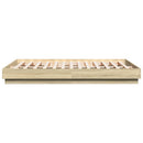 sengeramme med LED-lys 160x200 cm sonoma-eg