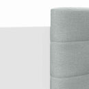 sengeramme med sengegavl 200x200 cm konstrueret træ hvid