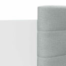 sengeramme med sengegavl 90x200 cm konstrueret træ hvid