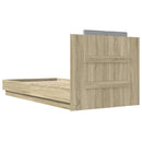 sengeramme med sengegavl 90x190 cm konstrueret træ sonoma-eg