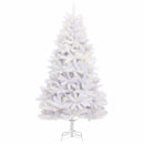 Kunstigt juletræ 300 LED'er PVC og Stål Hvid