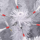 Kunstigt juletræ 300 LED'er PVC og Stål Hvid
