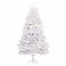 Kunstigt juletræ 300 LED'er PVC og Stål Hvid
