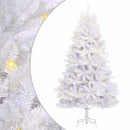 Kunstigt juletræ 300 LED'er PVC og Stål Hvid