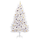 Kunstigt juletræ 270 cm PVC og Stål Hvid