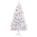 Kunstigt juletræ 270 cm PVC og Stål Hvid