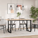 bordben til spisebord 120x60x73 cm O-stel stål