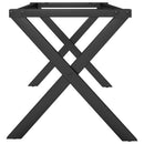 bordben til sofabord 70x30x43 cm X-stel stål